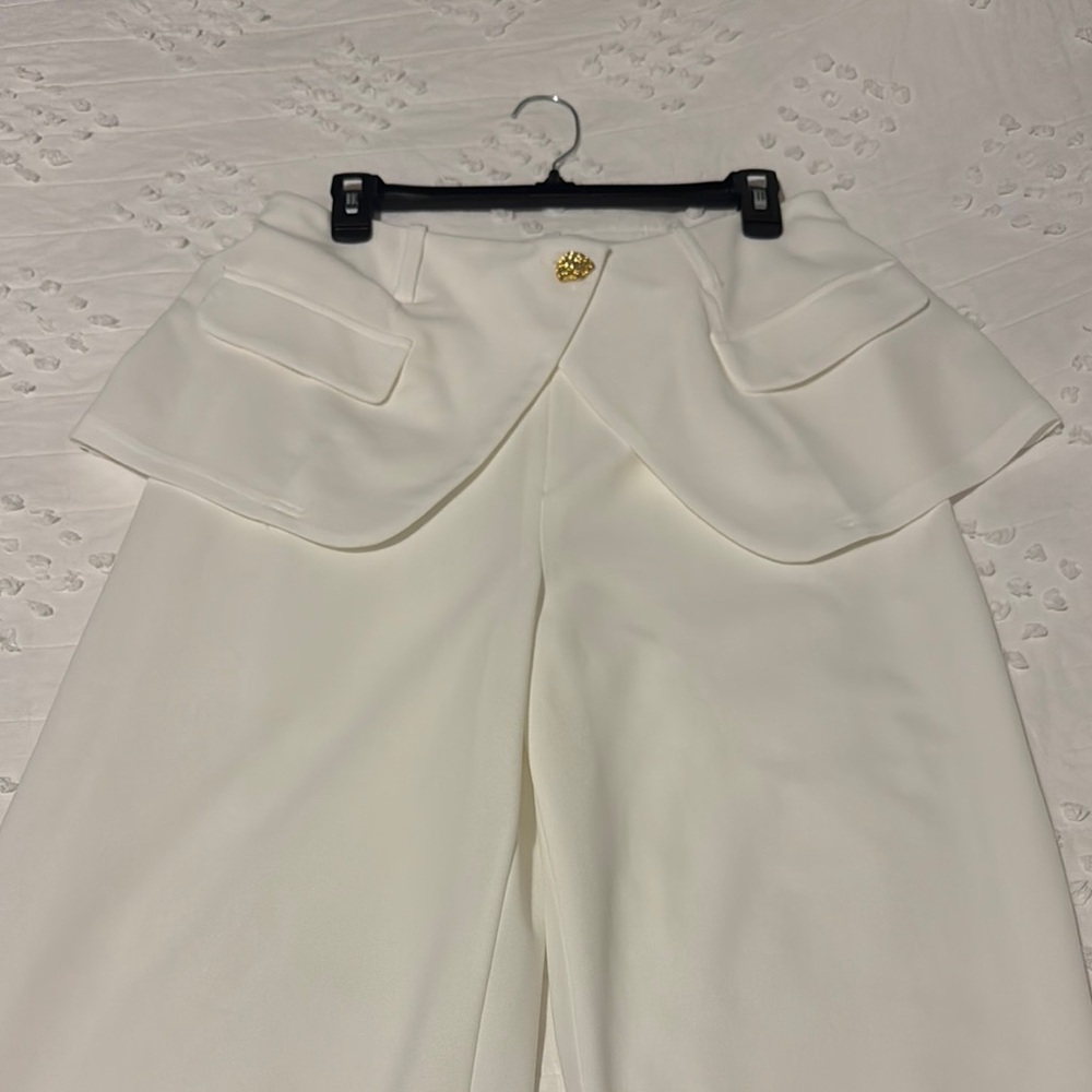 Elegant White Women's Pants